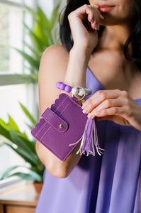 Lilac Luxe Keychain Wallet
