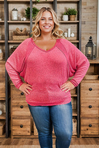 Pink Rose - Dolman Pullover
