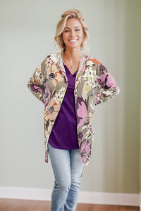 Pop Of Floral - Cardigan