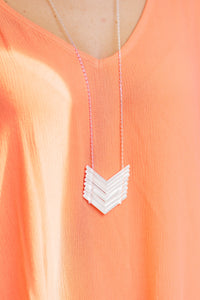 Pair Me Up - Chevron Necklace & Earring Set