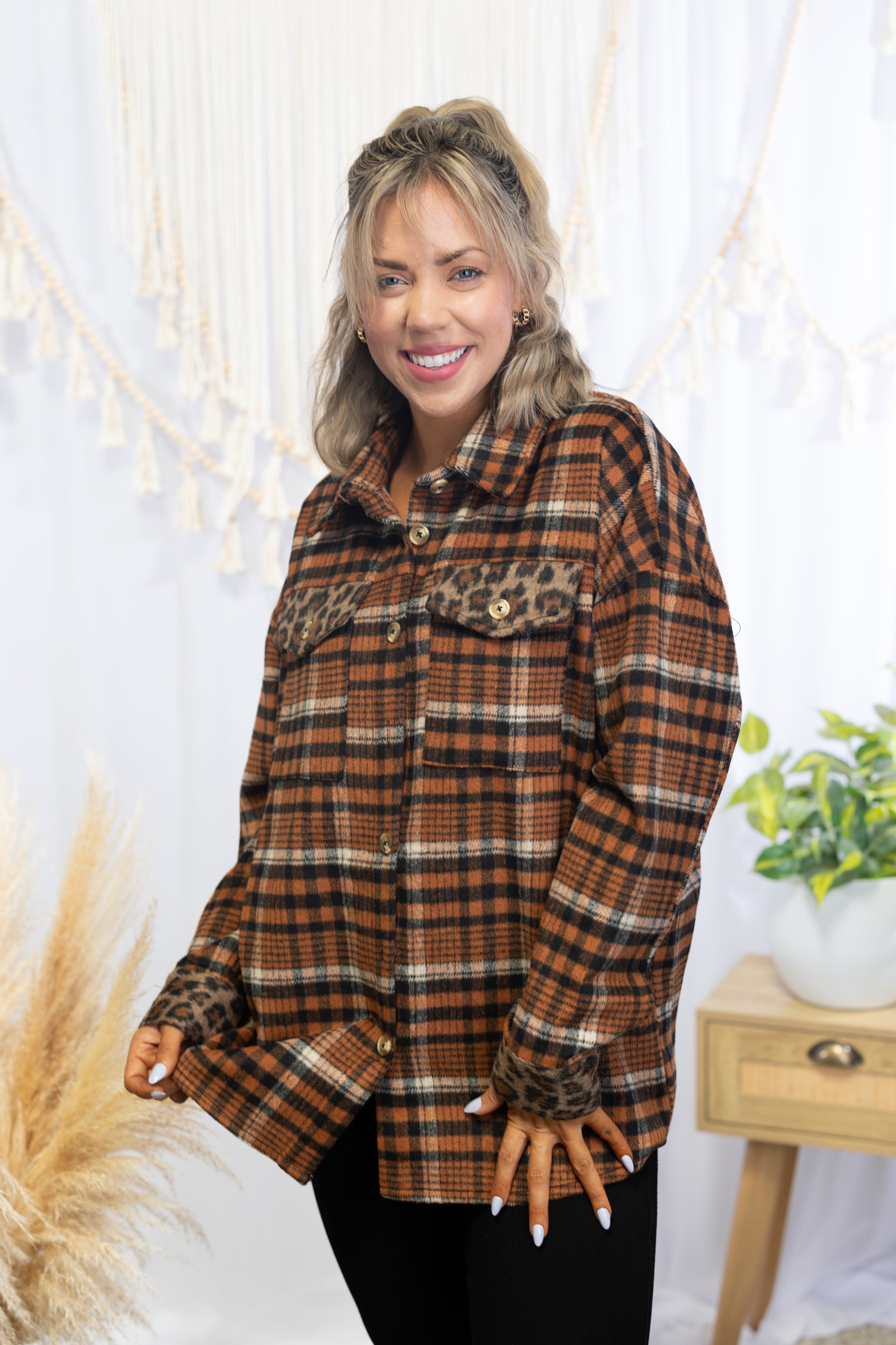 Spice It Up Flannel Shacket