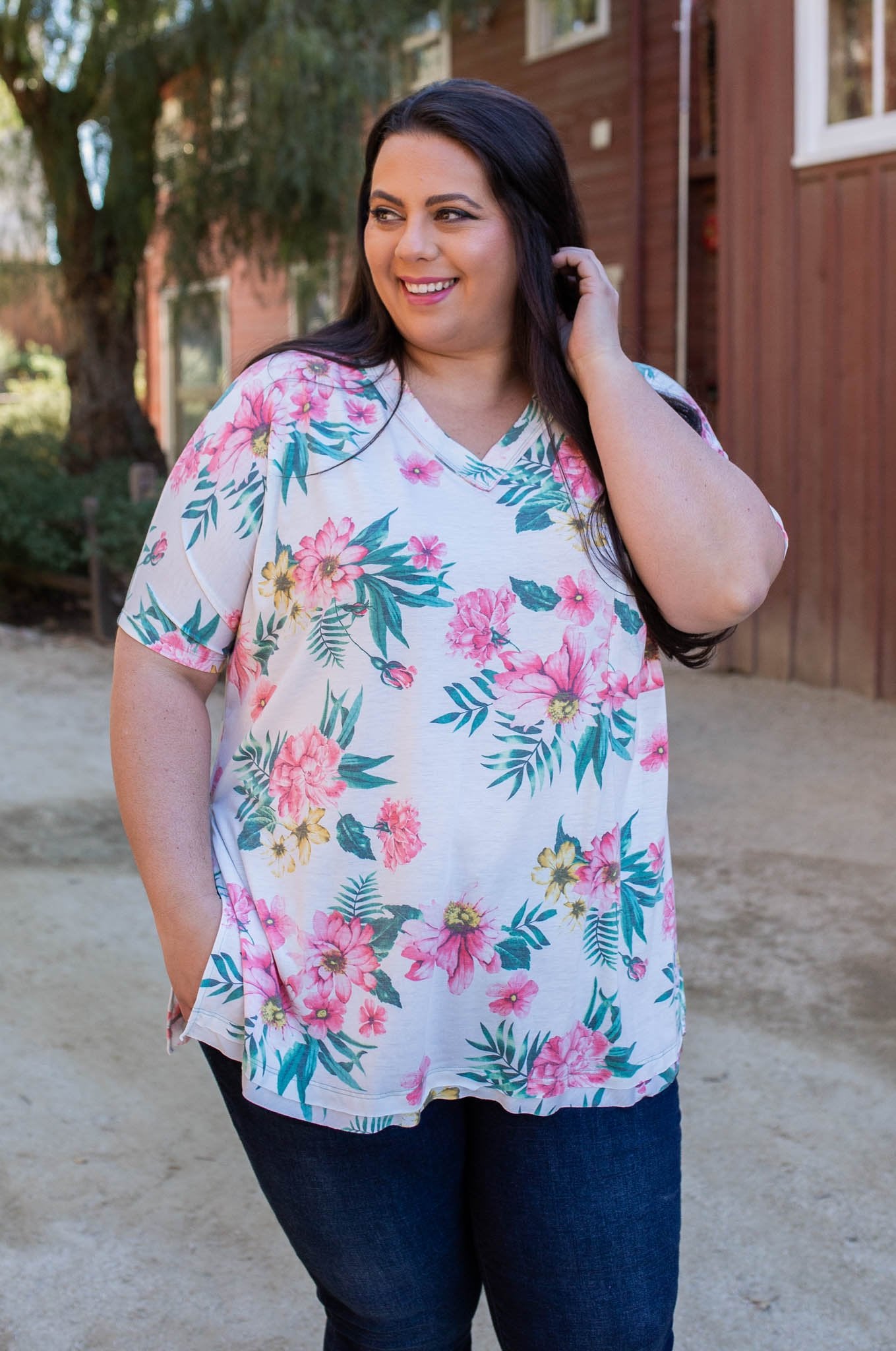Tropical Dreamin Oversized Top