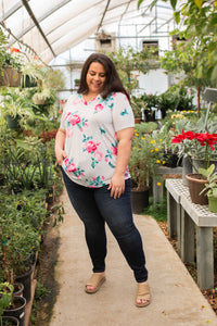 Blissful Floral Short Sleeve Top