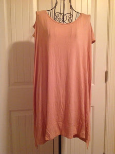 Peach Cold Shoulder Tunic