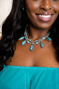 Show Stopper Turquoise Necklace Set